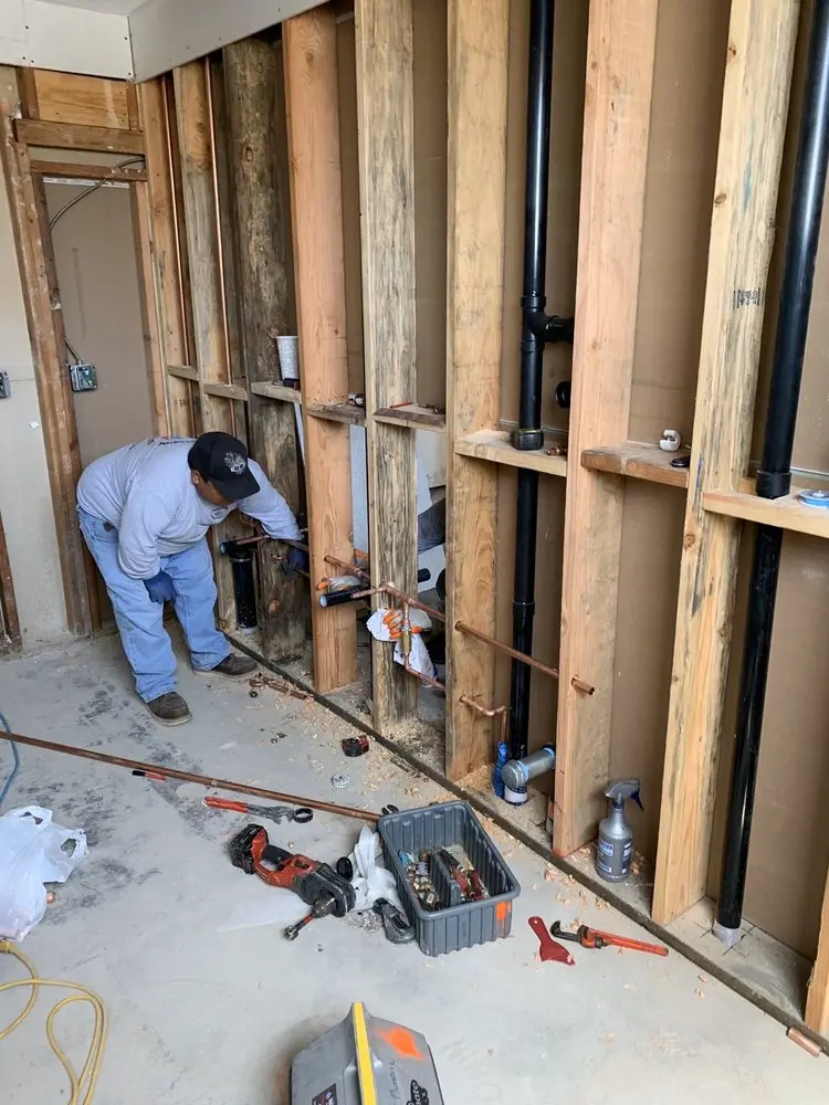 Commercial rough-in plumbing for Water Heater Replacement in Pittsgrove